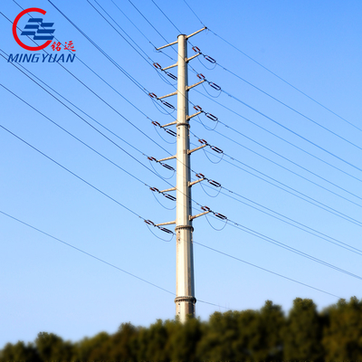 قطب فولادی 110kv GR8.8، قطب الکتریکی گالوانیزه شش ضلعی