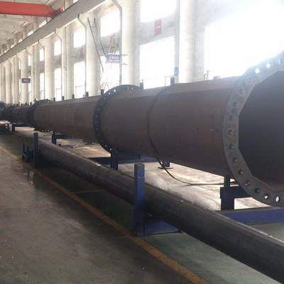 110kv گالوانیزه گالوانیزه قطب شش ضلعی 9 متر