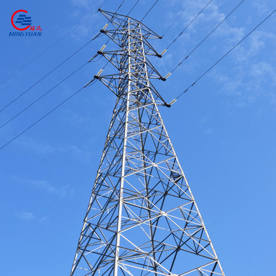 شبکه برق برج برق فشار قوی گالوانیزه Q355b خط انتقال 220kv