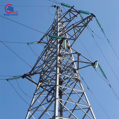 شبکه برق برج برق فشار قوی گالوانیزه Q355b خط انتقال 220kv
