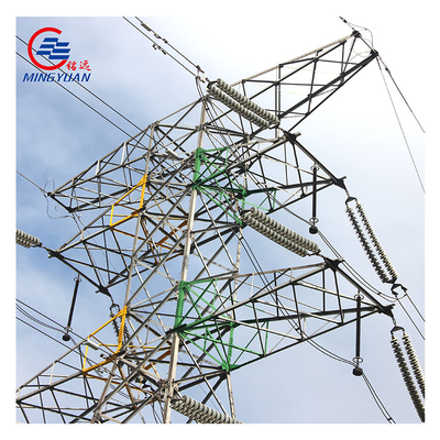 برج انتقال برق فشار قوی گالوانیزه Q345 ASTM A123