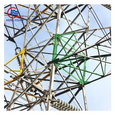 برج انتقال برق فشار قوی گالوانیزه Q345 ASTM A123