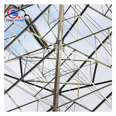 برج انتقال برق فشار قوی گالوانیزه Q345 ASTM A123