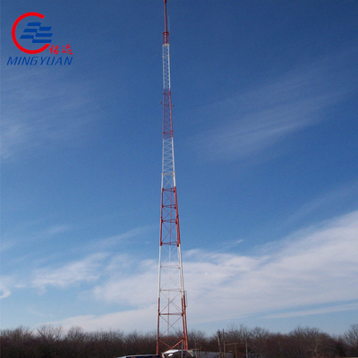 برج سلولی گالوانیزه مثلثی خود نگهدار 30 متر 45 متر 60 متر آنتن انتقال GSM Q355B