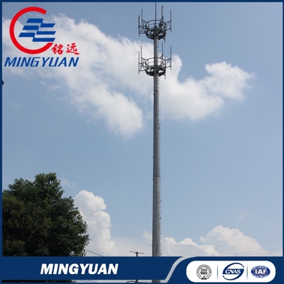 برج سلولی گالوانیزه مثلثی خود نگهدار 30 متر 45 متر 60 متر آنتن انتقال GSM Q355B