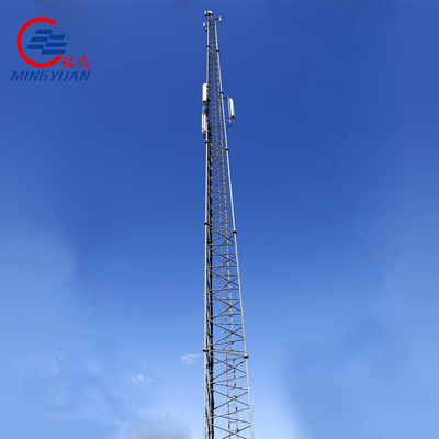 قطب های فولادی خط انتقال دکل دو مدار HDG Utility چند ضلعی مخروطی