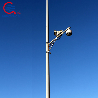 دوربین مداربسته پایه فولادی گالوانیزه مانیتورینگ امنیتی فلزی هشت ضلعی